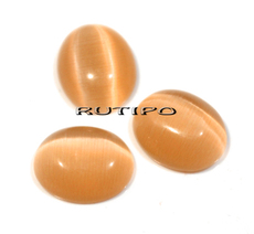 Cat's eye cabochon, 10 * 8mm, pcs