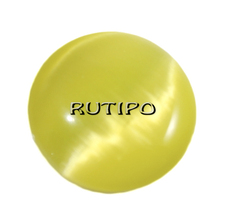 20шт, Кабошоны кошачий глаз Yellow, 16мм