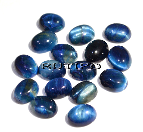 Кабошон тигровый глаз Blue, 10*8*4мм, шт