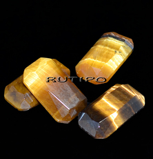 Faceted tiger eye 15*8.4*3.5mm, pcs
