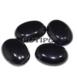 Cabochon Agate black 20*15*6mm, pcs.