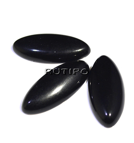 Cabochon Obsidian 27*12*5mm, pcs.