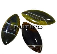 Cabochon Agate 54*25*6mm, pcs