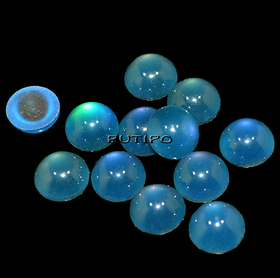 Кабошон Multicolor-SteelBlue 8*4мм, шт