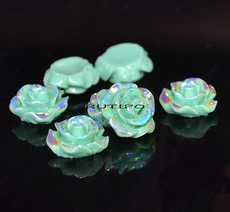 Rose cabochon with enamel, 10 * 5mm, pcs