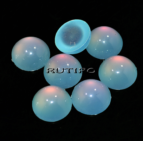 Кабошон Multicolor-blue 12*6мм, шт