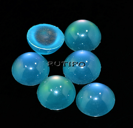 Кабошон Multicolor-Teal 12*6мм, шт