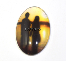 Cabochon Silhouette, 30 * 20 * 6mm, pcs