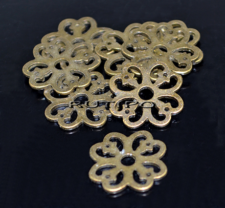 150шт, Коннекторы Antique Bronze 15мм