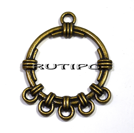 Коннектор Antique Bronze 34*27мм, шт