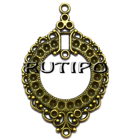 Коннектор Antique Bronze 49*31мм, шт 