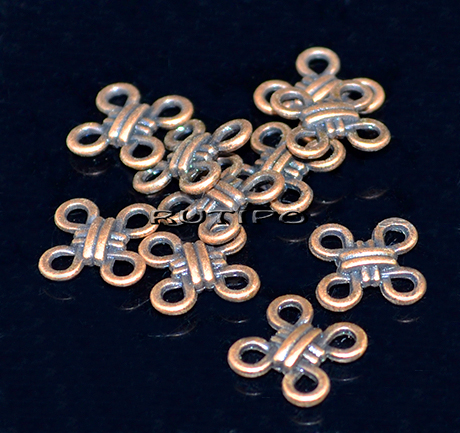 30шт, Конектори Antique copper 10мм