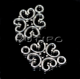 Коннектор Antique Silver 18*13мм, шт