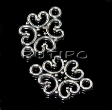 100шт, Коннекторы Antique Silver 18*13мм