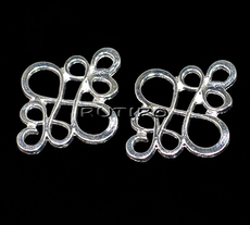 Коннектор Antique Silver 22*19мм, шт