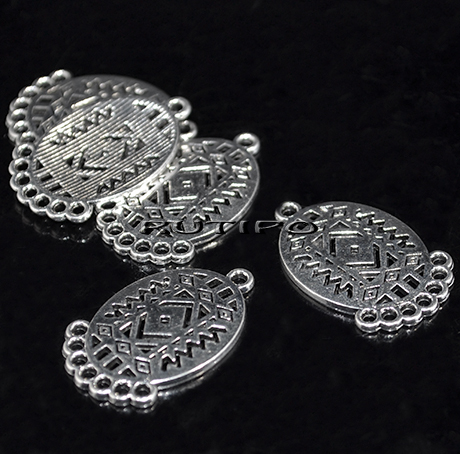 Коннектор "Этника" Antique Silver, 27*17мм, шт
