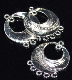 Коннектор Antique Silver 33*27мм, шт