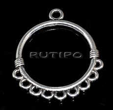 Коннектор Antique Silver 35*30мм, шт