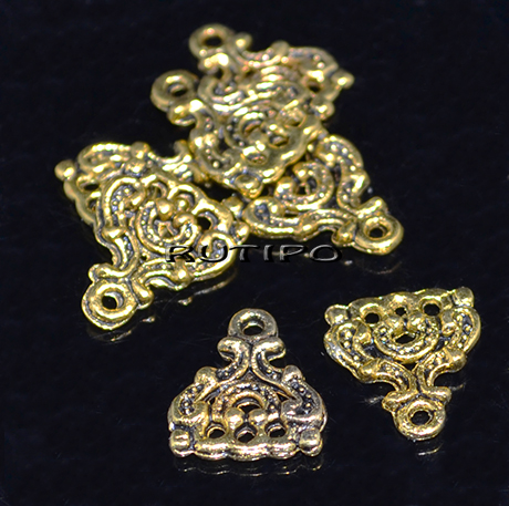 Коннектор Antique gold, 15*14мм, шт