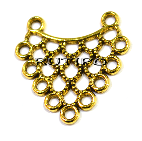 20шт, Коннекторы Antique gold, 24мм