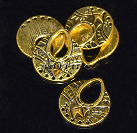 Коннектор Antique gold, 25*23мм, шт