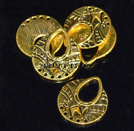 Коннектор Antique gold, 25*23мм, шт