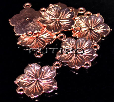 Коннектор RoseGold  26*21мм, шт