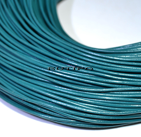 Кожаный шнур Marine Blue, 1.5мм, 1м