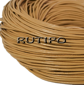 Leather cord dark beige, 2mm * 1m