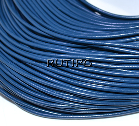 Leather cord dark blue-2, 2mm*1m