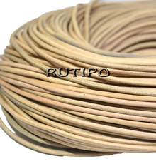 Leather cord light brown, 3mm * 1m
