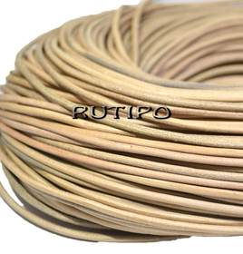 Leather cord light brown, 3mm * 1m