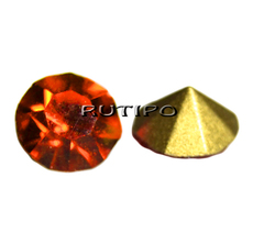 Hyacinth conical rhinestone, 3mm, pcs