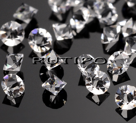 100шт, Стразы биконические Crystal 1.6мм