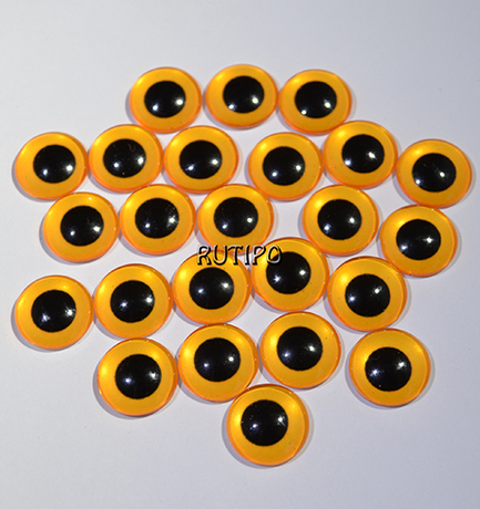 06-06 Cabochon eyes, glass, 6mm, pair