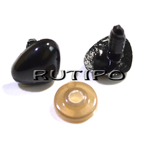 Toy spout, black, 15 * 12mm, set