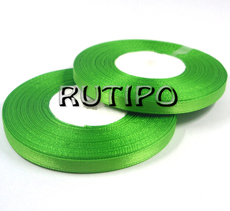8075 Light green satin ribbon, 6mm * 1m