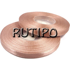 3060 Soft peach satin ribbon, 6mm * 1m