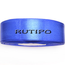 8107 Blue satin ribbon, 2.5cm, 5m (+ 5m as a gift)