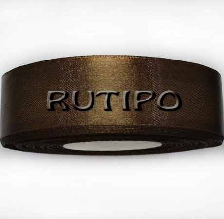 8135 Dark brown satin ribbon, 2.5cm * 32.5m (reel)