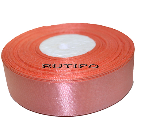 8366 Satin coral ribbon, 2.5cm * 1m