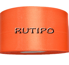 8027 Bright orange satin ribbon, 5cm * 32.5m (reel)