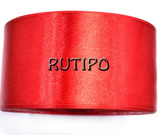 8055 Satin ribbon, red, 5cm * 1m