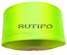 8073 Satin ribbon bright light green, 5cm * 1m