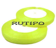 Organza ribbon bright green, 7mm * 1m