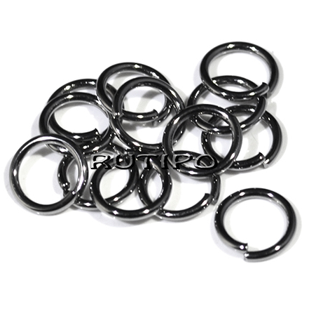 Колечки монтажные Gunmetal, 8*1мм, 2г
