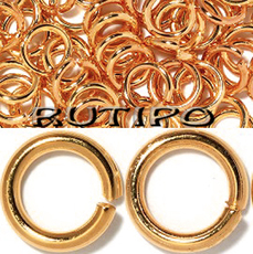 Колечки плотные Rose gold, 6*1мм, 2г