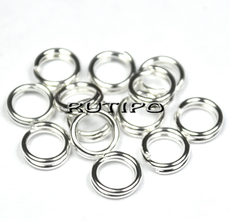 Колечко двойное Silver, 5мм, 2г