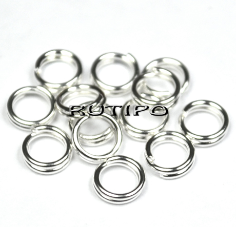 Колечко двойное Silver, 5мм, 2г