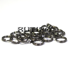 Double Open Jump Rings Gunmetal, 6mm, 2g